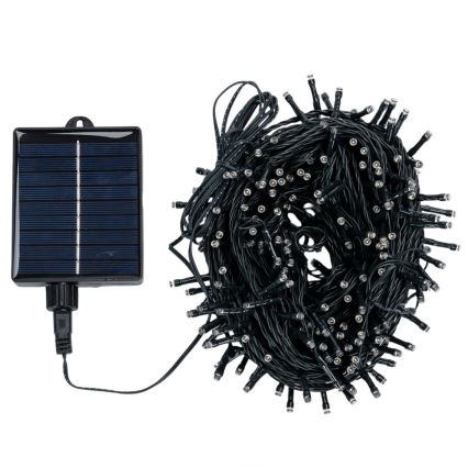 Aigostar - соларен коледен гирлянд с 300 LED и 8 режима, 32 m, IP65, студено бяла светлина, 1200 mAh