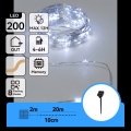 Aigostar - LED соларна гирлянда 200 LED диода/8 режима 22 м IP65 студено бяла 800 mAh