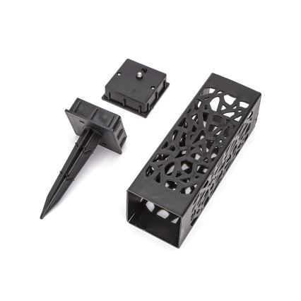 Aigostar - LED соларна лампа LED/0,006W/1,2V 100 mAh 28,5 см черна 6500K IP44