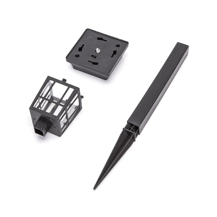 Aigostar - LED соларна лампа LED/0,006W/1,2V 32 см 40 mAh черна 6500K IP44