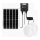 Aigostar - LED соларна лампа 2xLED/70W/12V 12000 mAh 6500K IP65 диам. 20,5 см + дистанционно управление