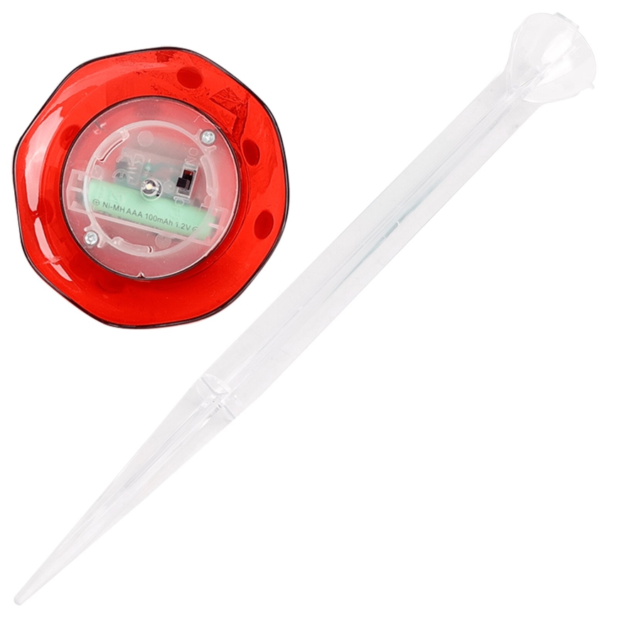 Aigostar - LED соларна лампа LED/0,006W/1,2V 100 mAh 2700K IP44 червена