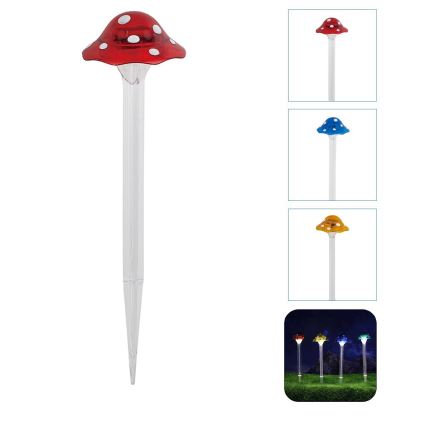 Aigostar - LED соларна лампа LED/0,006W/1,2V 100 mAh 2700K IP44 червена