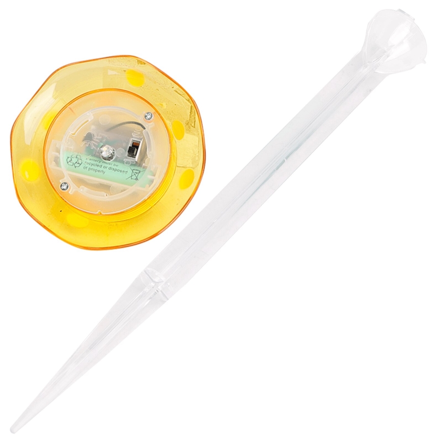 Aigostar - LED соларна лампа LED/0,006W/1,2V 100 mAh 2700K IP44 жълта