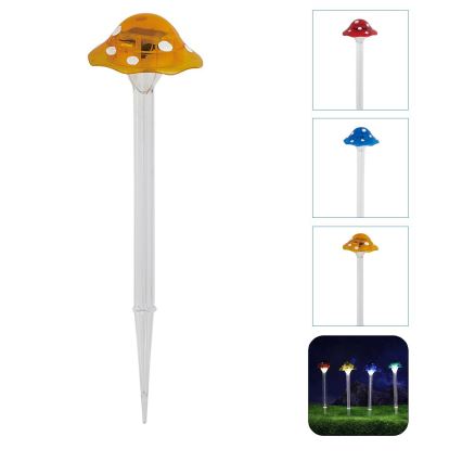 Aigostar - LED соларна лампа LED/0,006W/1,2V 100 mAh 2700K IP44 жълта