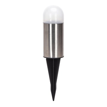 Aigostar - LED Соларна лампа LED/0,006W/1,2V 20 см матов хром 6500K IP44