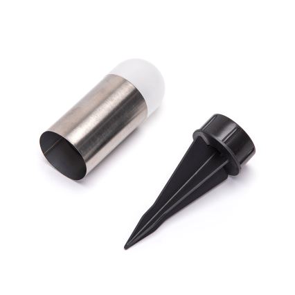 Aigostar - LED соларна лампа LED/0,006W/1,2V 20 см мат хром 40 mAh 6500K IP44