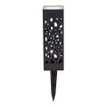 Aigostar - LED Соларна лампа LED/0,006W/1,2V 28,5 см черен 100 mAh 6500K  IP44