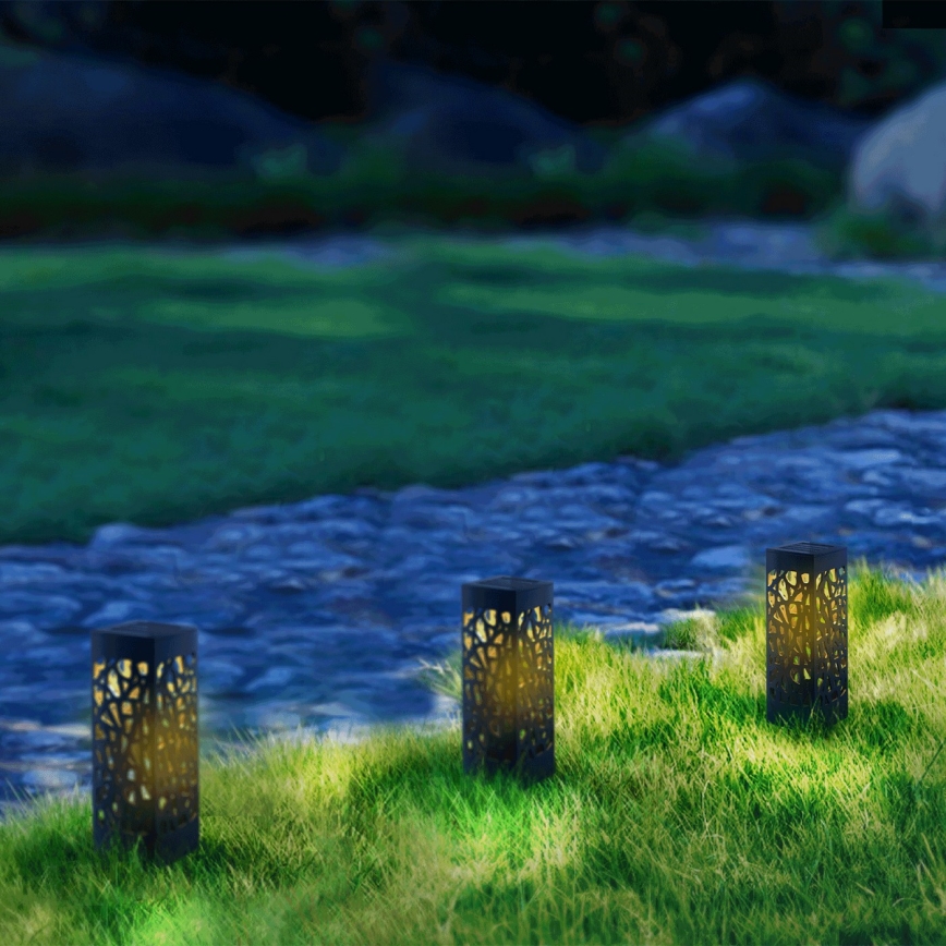 Aigostar - LED соларна лампа LED/0,006W/1,2V 28,5 см черна 2700K IP44 100 mAh