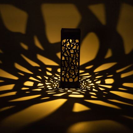 Aigostar - LED соларна лампа LED/0,006W/1,2V 28,5 см черна 2700K IP44 100 mAh