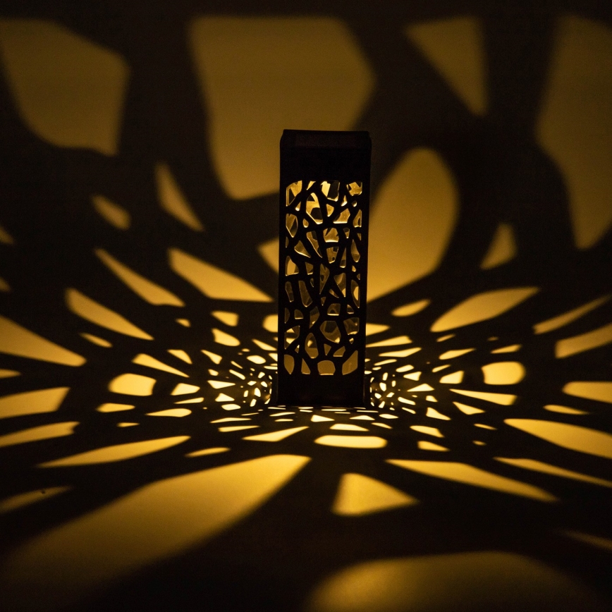 Aigostar - LED соларна лампа LED/0,006W/1,2V 28,5 см черна 2700K IP44 100 mAh