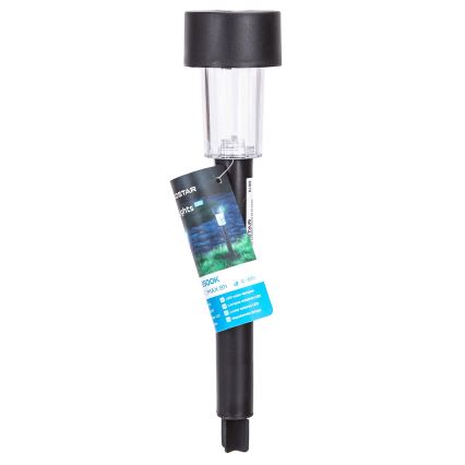 Aigostar - LED соларна лампа с сензор за здрач LED/0,006W/1,2V 40 mAh 29,5 см черна 6500K IP44