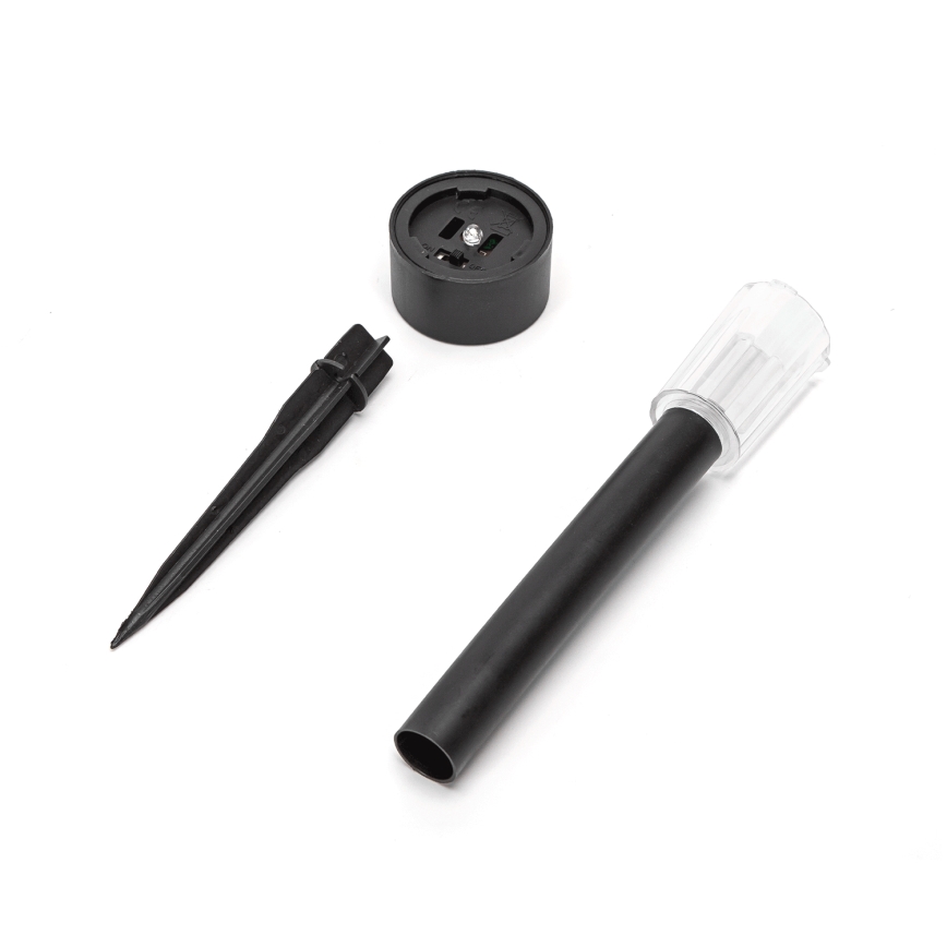 Aigostar - LED соларна лампа с сензор за здрач LED/0,006W/1,2V 40 mAh 29,5 см черна 6500K IP44