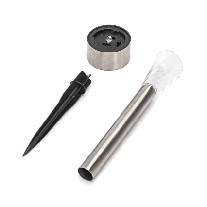 Aigostar - LED Соларна лампа LED/0,006W/1,2V 40 mAh 29,5 см матов хром 6500K IP44