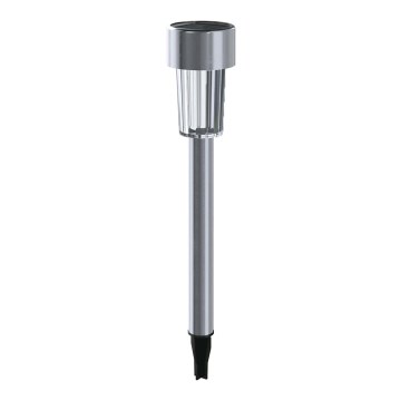 Aigostar - LED Соларна лампа LED/0,006W/1,2V 29,5 см матов хром 6500K IP44