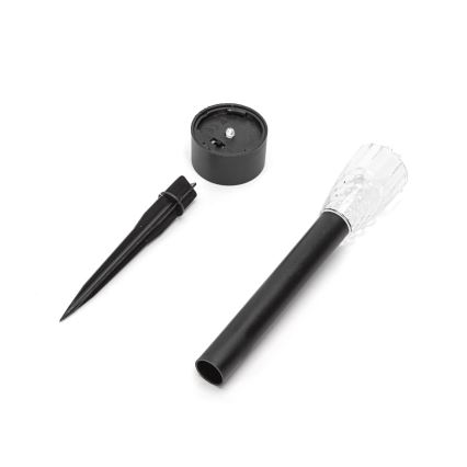 Aigostar - LED соларна лампа LED/0,006W/1,2V 40 mAh 29,7 см черна 6500K IP44