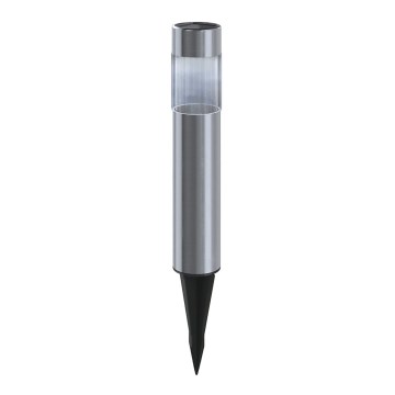 Aigostar - LED соларна лампа LED/0,006W/1,2V 31,5 см 100 mAh мат хром 6500K IP44