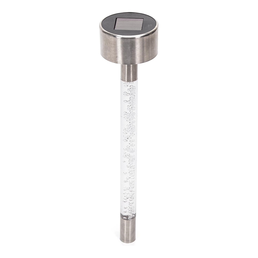 Aigostar - LED Соларна лампа LED/0,006W/1,2V 36,7 см матов хром 2700K IP44