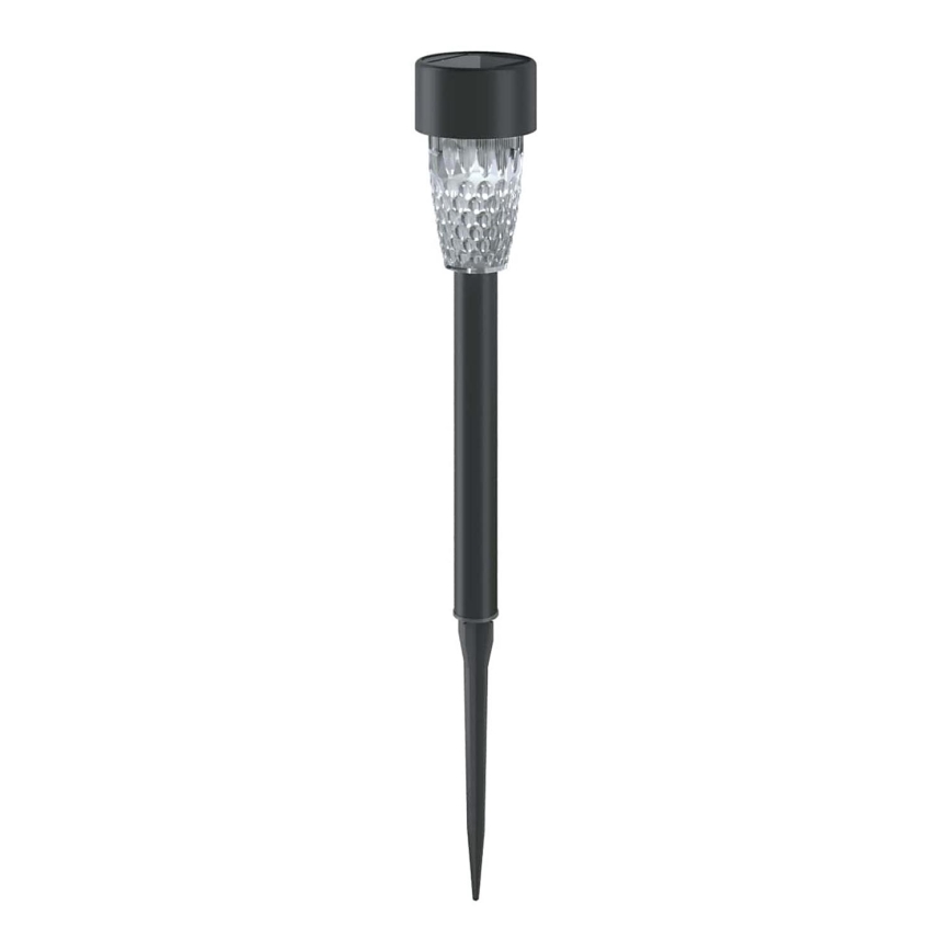 Aigostar - LED Соларна лампа LED/0,006W/1,2V 40 mAh 29,7 см черен 6500K IP44