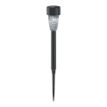 Aigostar - LED соларна лампа LED/0,006W/1,2V 40 mAh 29,7 см черна 6500K IP44