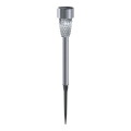 Aigostar - LED соларна лампа LED/0,006W/1,2V 40 mAh 29,7 см мат хром 6500K IP44
