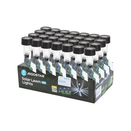 Aigostar - LED соларна лампа LED/0,006W/1,2V 40mAh 6500K IP44 29,5 см