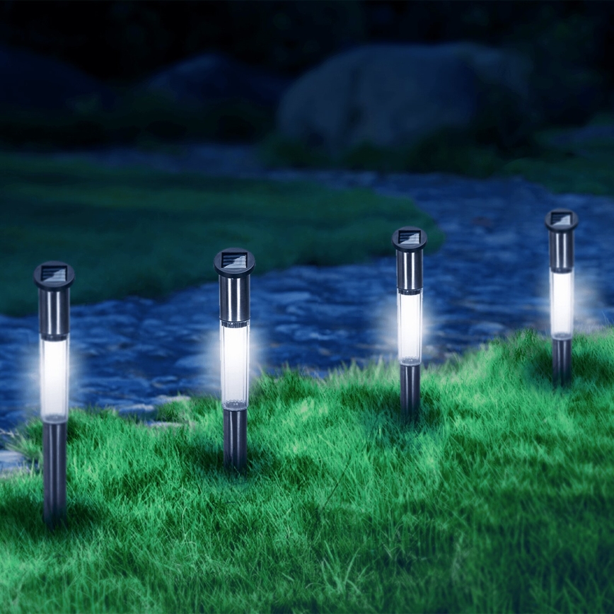 Aigostar - LED соларна лампа LED/0,012W/1,2V 100 mAh 6500K IP44 55 см