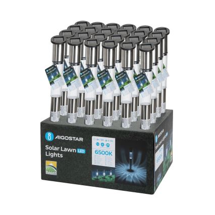 Aigostar - LED соларна лампа LED/0,012W/1,2V 100 mAh 6500K IP44 55 см