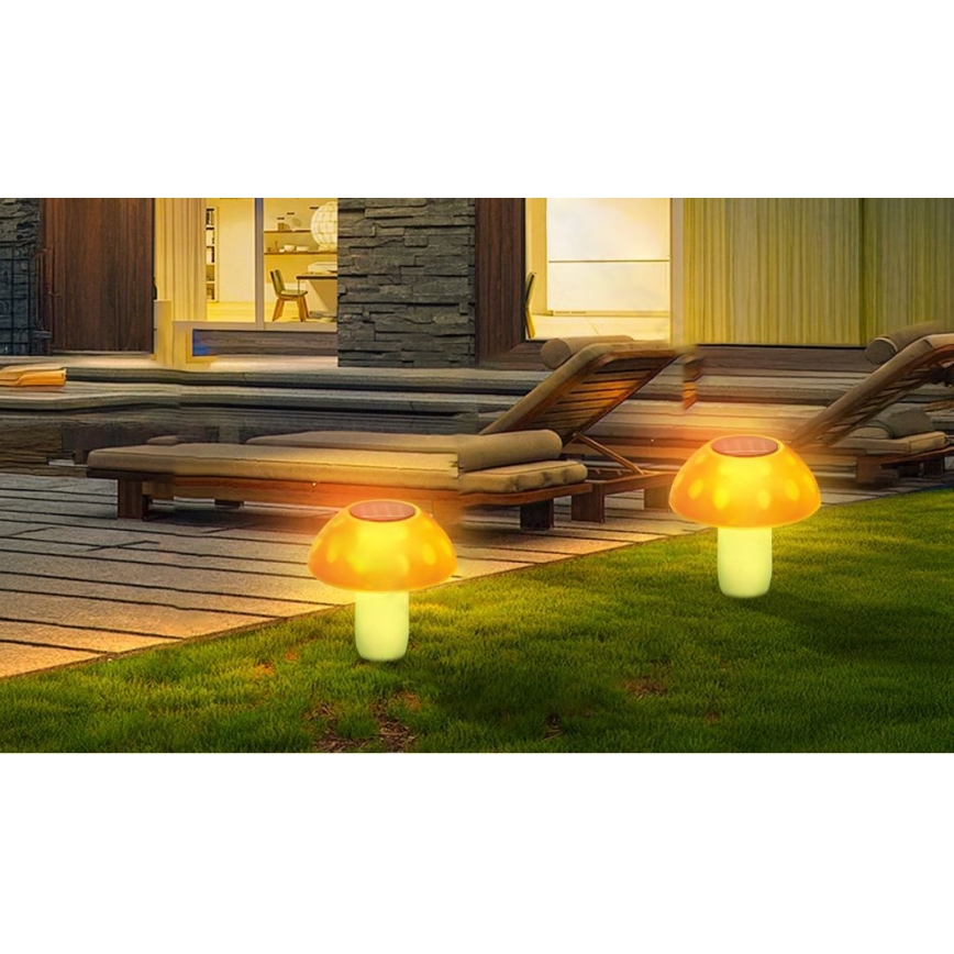 Aigostar - LED Соларна лампа LED/0,024W/1,2V 200 mAh 2700K IP44 манатарка