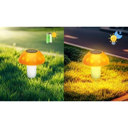 Aigostar - LED Соларна лампа LED/0,024W/1,2V 200 mAh 2700K IP44 манатарка