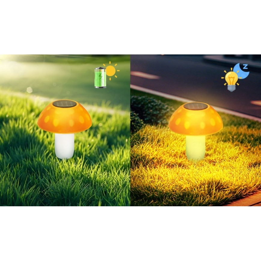 Aigostar - LED Соларна лампа LED/0,024W/1,2V 200 mAh 2700K IP44 манатарка