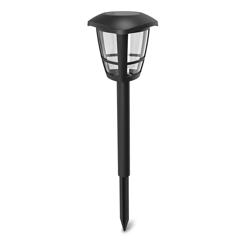 Aigostar - LED Соларна лампа LED/0,06W/2V 100 mAh 33,8 см 6500K IP44 черен