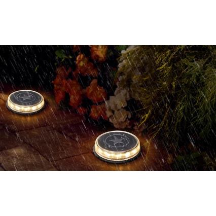 Aigostar - LED Соларна лампа LED/0,6W/5,5V 24,5 см 500 mAh 3200K IP66 черен