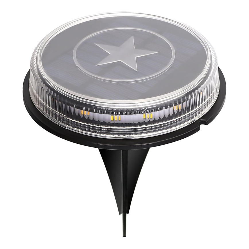Aigostar - LED Соларна лампа LED/0,6W/5,5V 24,5 см 500 mAh 3200K IP66 черен