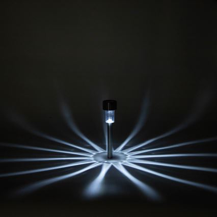 Aigostar - LED соларна лампа LED/2V IP44 40 mAh матов хром