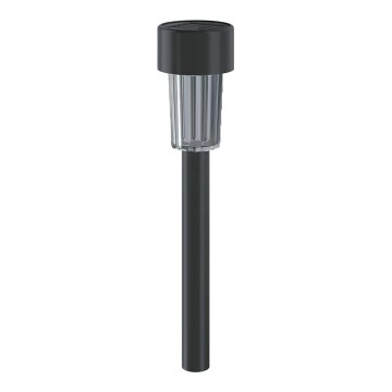 Aigostar - LED соларна лампа с сензор за здрач LED/0,006W/1,2V 40 mAh 29,5 см черна 6500K IP44
