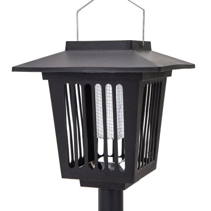 Aigostar - LED Соларна лампа с капан за насекоми LED/0,03W/1,2V 55,2 см черен 6500K 300 mAh IP44