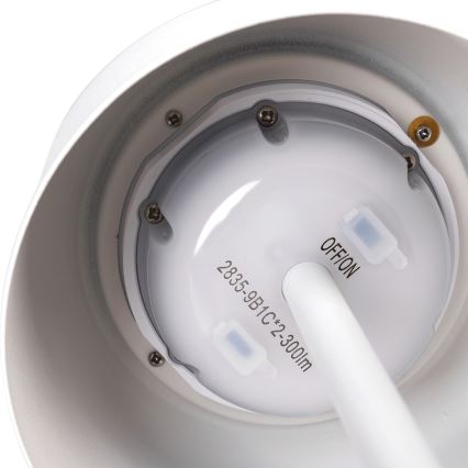 Aigostar - LED соларна регулируема настолна лампа с презареждаща батерия LED/3W/5V 2200mAh бяла IP54
