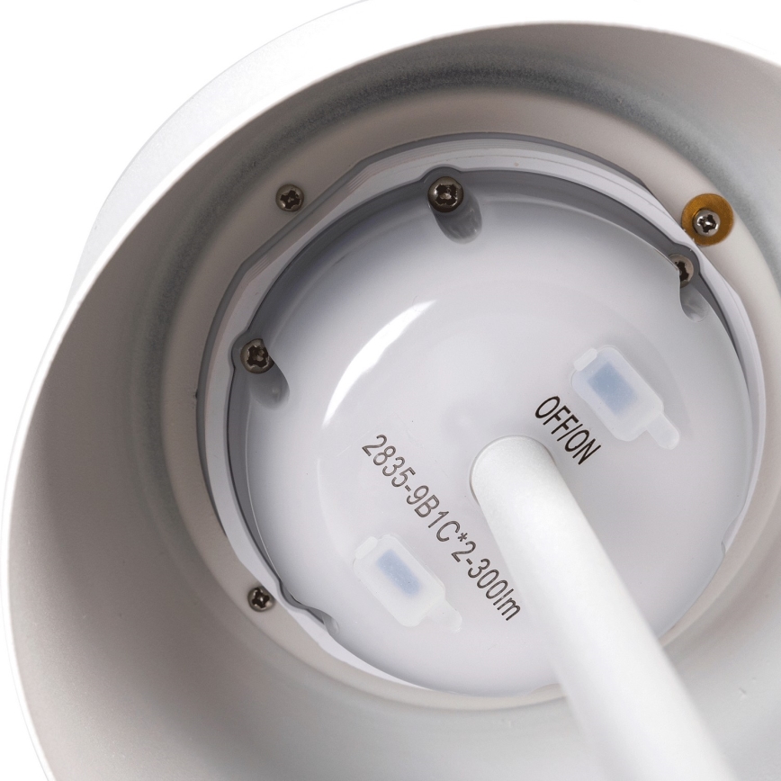 Aigostar - LED соларна регулируема настолна лампа с презареждаща батерия LED/3W/5V 2200mAh бяла IP54
