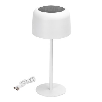 Aigostar - LED соларна регулируема настолна лампа с презареждаща батерия LED/3W/5V 2200mAh бяла IP54
