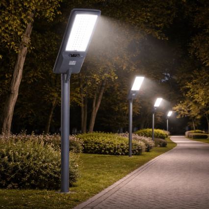 Aigostar - LED соларна улична лампа със сензор LED/300W/3,2V 3600mAh + дистанционно управление