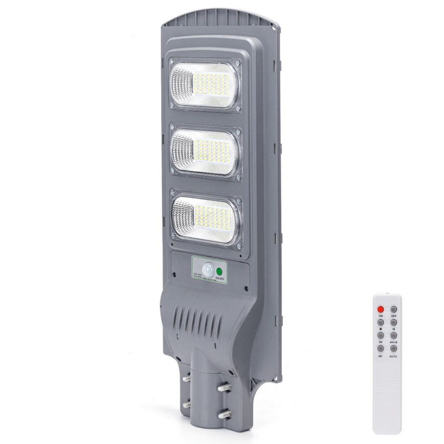 Aigostar - LED Соларна улична лампа със сензор за движение и здрач LED/150W/3,2V 15000mAh IP65 6500K + дистанционно управление