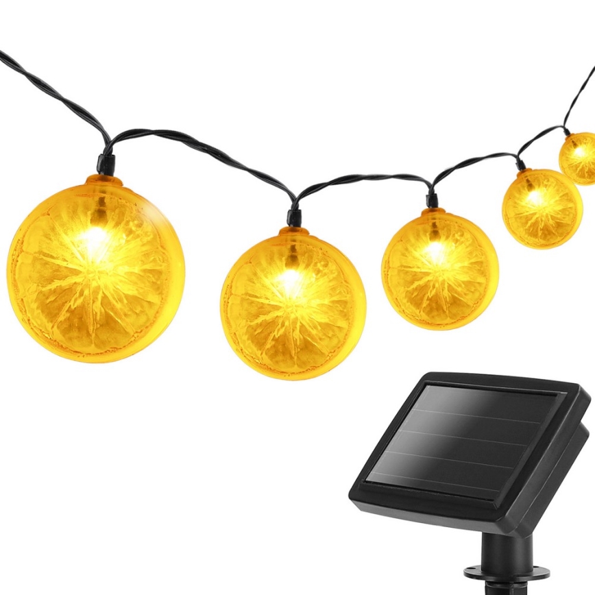 Aigostar - LED Соларна верига 10xLED/3,8m IP44 600 mAh топло бяло