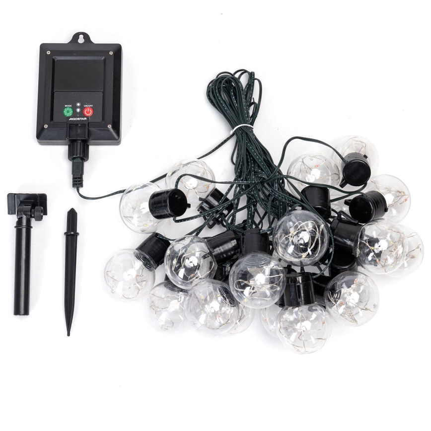 Aigostar - LED соларна верига 20xLED/8 функции 11,5m IP65 многоцветна