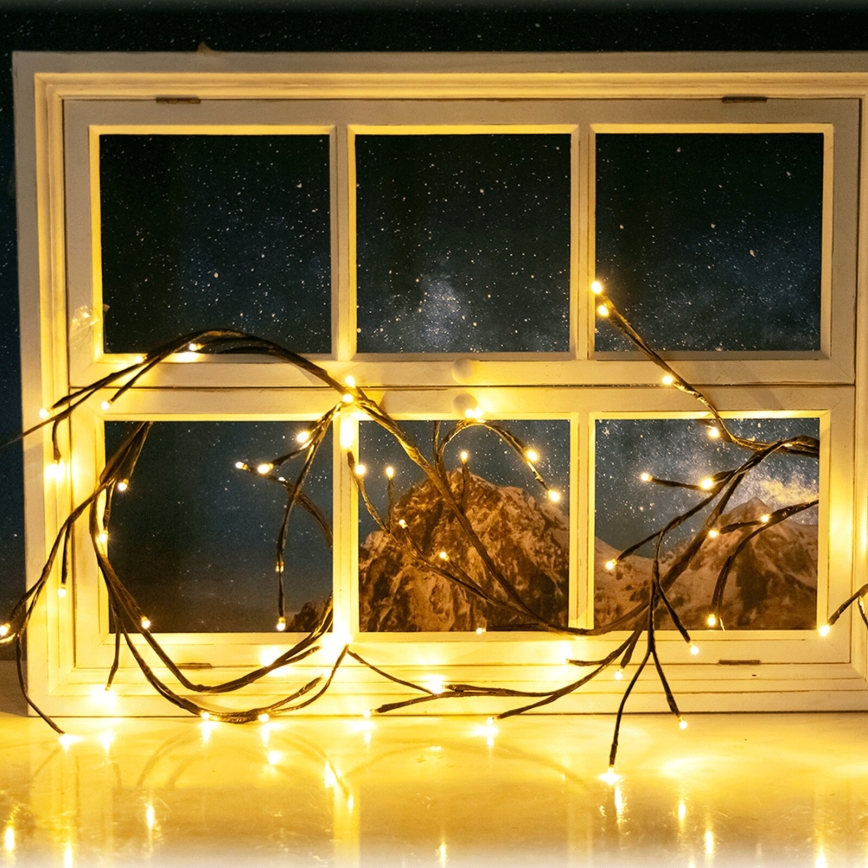 Aigostar - LED Соларна верига 72xLED/4m IP65 топло бяло дървесни клони