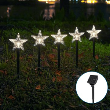 Aigostar - LED Соларна коледа лампа LED/0,054W/1,2V 1 м IP65 студено бял
