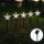 Aigostar - LED Соларна коледна лампа LED/0,054W/1,2V 1m IP65 800 mAh студено бяло