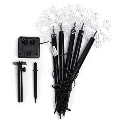 Aigostar - LED соларна коледна лампа LED/0,054W/1,2V 1м 800 mAh IP65 студено бяло