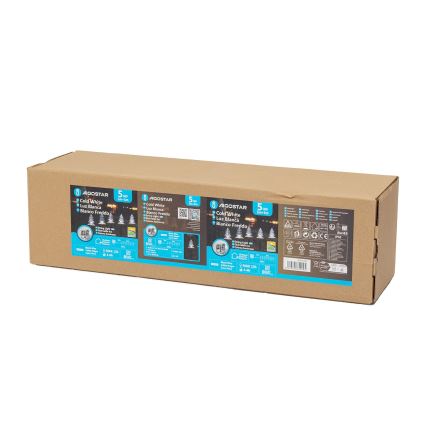 Aigostar - LED соларна коледна лампа LED/0,054W/1,2V 1м IP65 студено бяло