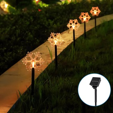 Aigostar - LED соларна коледна лампа LED/0,054W/1,2V 1м IP65 топла бяла светлина